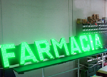RÓTULO LED FARMACIA